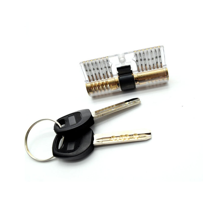 4pcs/set Cutaway Lock Transparent Training Skill Visable Practice Padlock Lock Pick - Cartoolshop