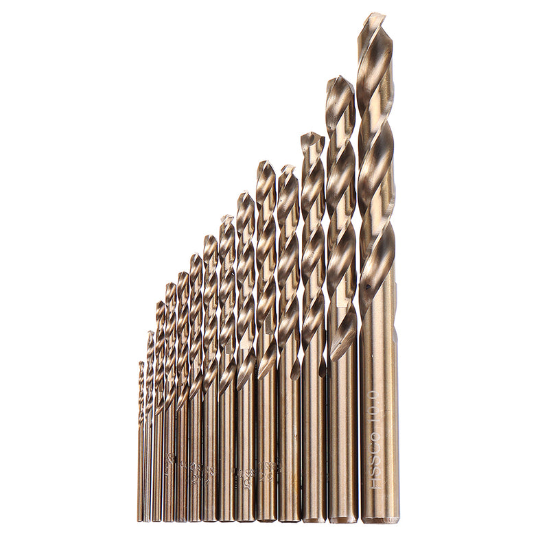 99Pcs M35 Cobalt Drill Bit Set 1.5-10mm HSS-Co Jobber Length Twist Drill Bits with Metal Case for Stainless Steel Wood Metal Drilling