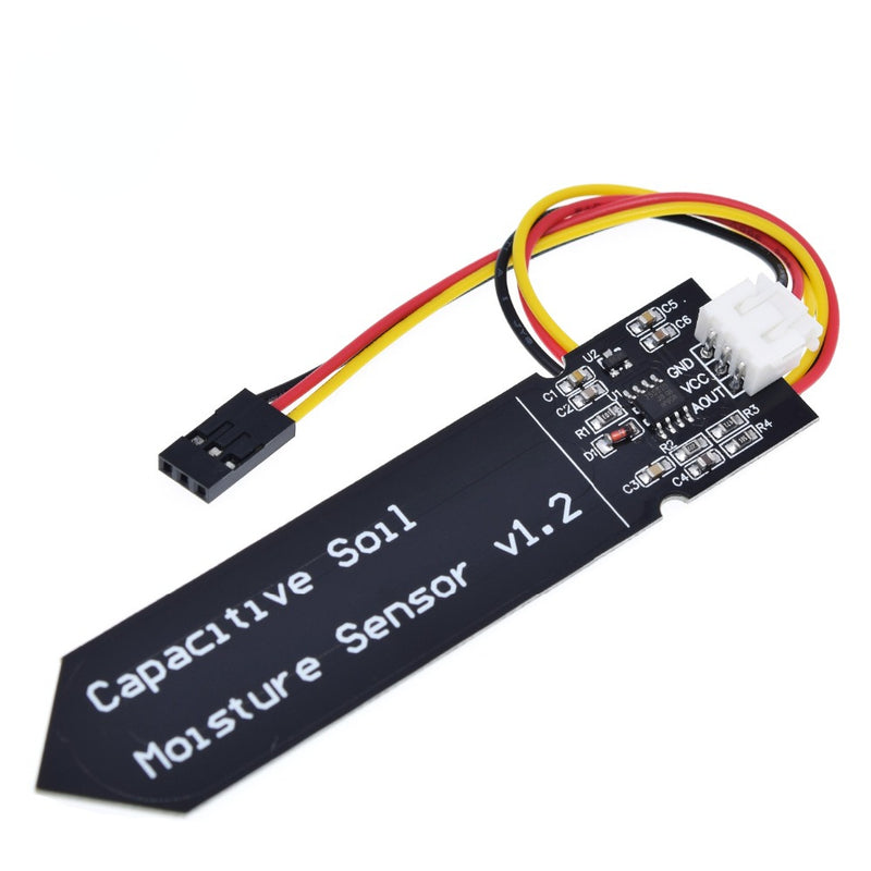 Capacitive Soil Moisture Sensor Module Not Easy To Corrode Wide Voltage Wire 3.3~5.5V Corrosion Resistant W/ Gravity for Arduino