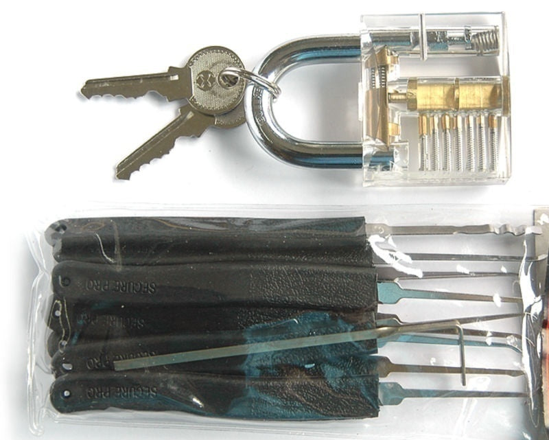 Extractor Remover Cutaway Lock Pick Practice Picking Training Tools for Locksmith - Cartoolshop