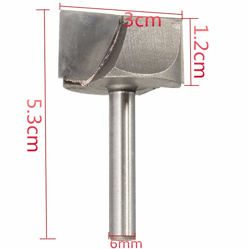 6mm X 30mm CNC Router Bit Bottom Cleaning Woodworking Tool Milling Cutter