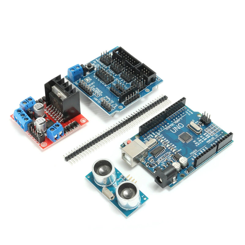 DIY L298N 2WD Ultrasonic Smart Tracking Moteur Robot Car Kit for Arduino - Products That Work with Official Arduino Boards