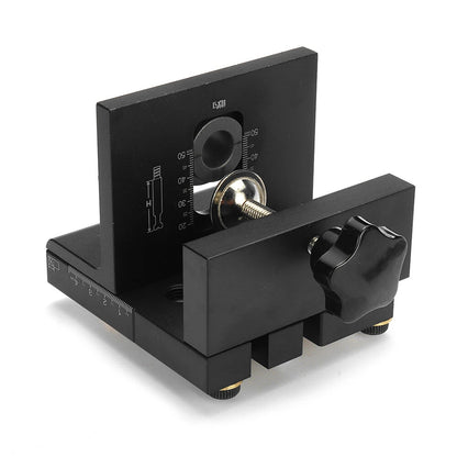 3-In-1 Doweling Jig Kit with Clip Adjustable Hole Puncher Locator Drilling Guide for Furniture Connecting Carpentry Tools