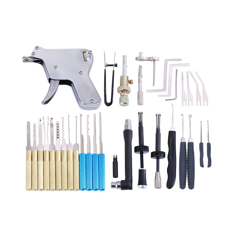 Locksmith Tools Electronic Dimple Lock Bump Tools Lock Pick Kit Lock Picking Case Unlocking Tools Civil Lock Repairing