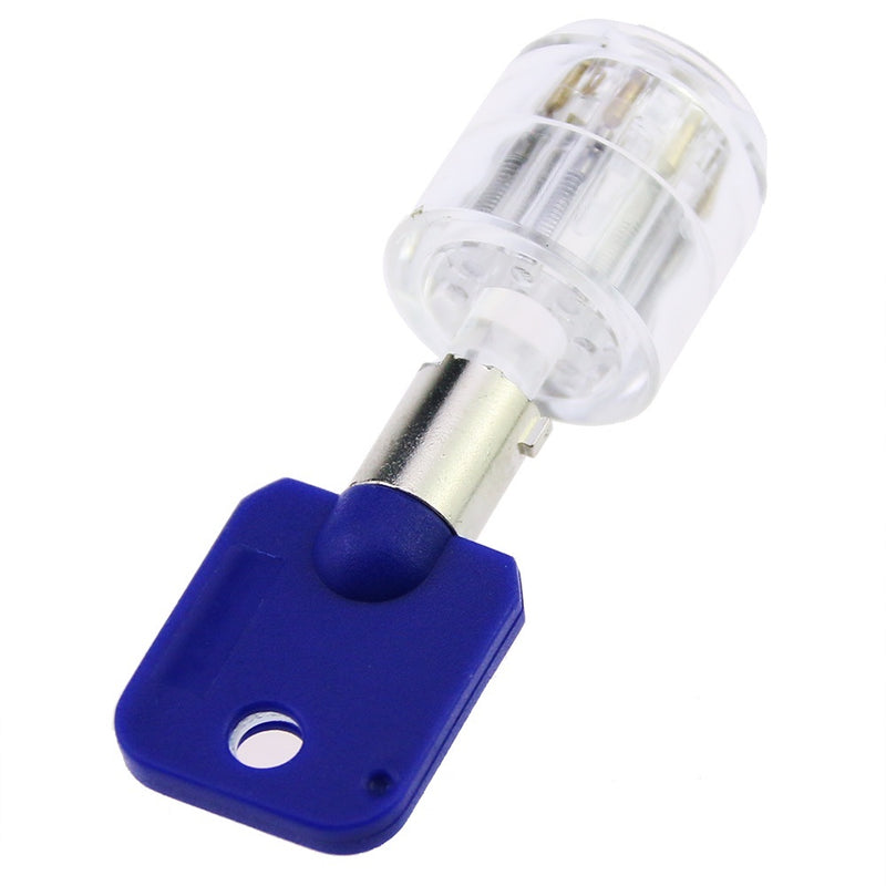 7.0/7.5/7.8mm HUK 7 Pin Tubular Lock Pick Tools Locksmith Tools with Transparent Practice Lock