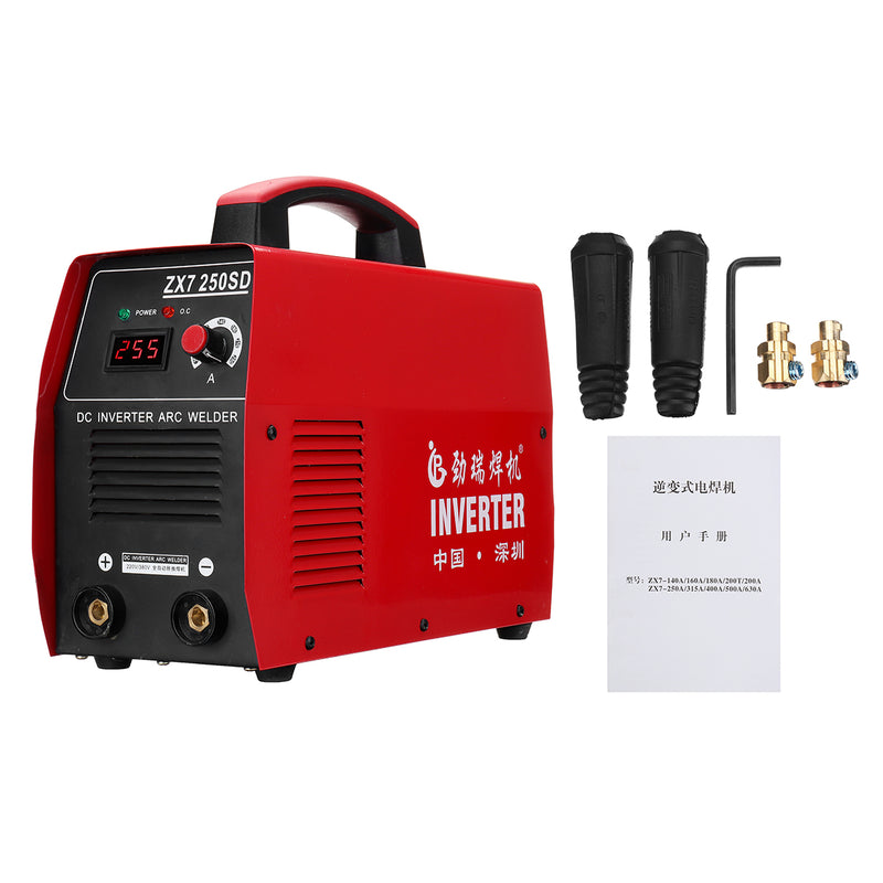 ZX7-250SD 220V/380V 20-250A Electric Welding Machine IGBT MMA/ARC Welding Soldering Tools