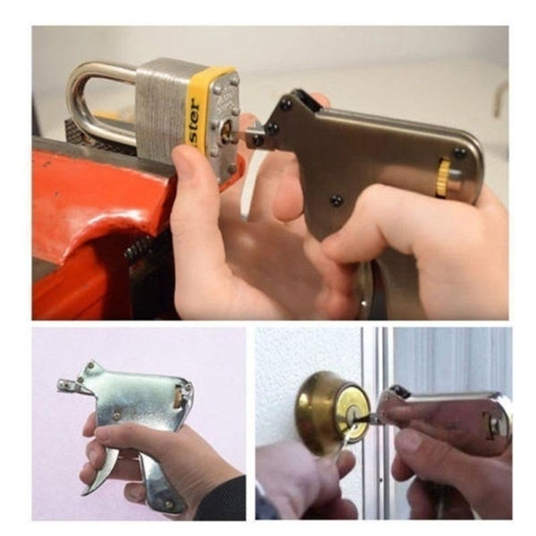 1 Set KLOM Lock Pick Gun Locksmith Strong Door Opener Lockpicking Practice Unlocking Tools(UP/DOWN) - Cartoolshop
