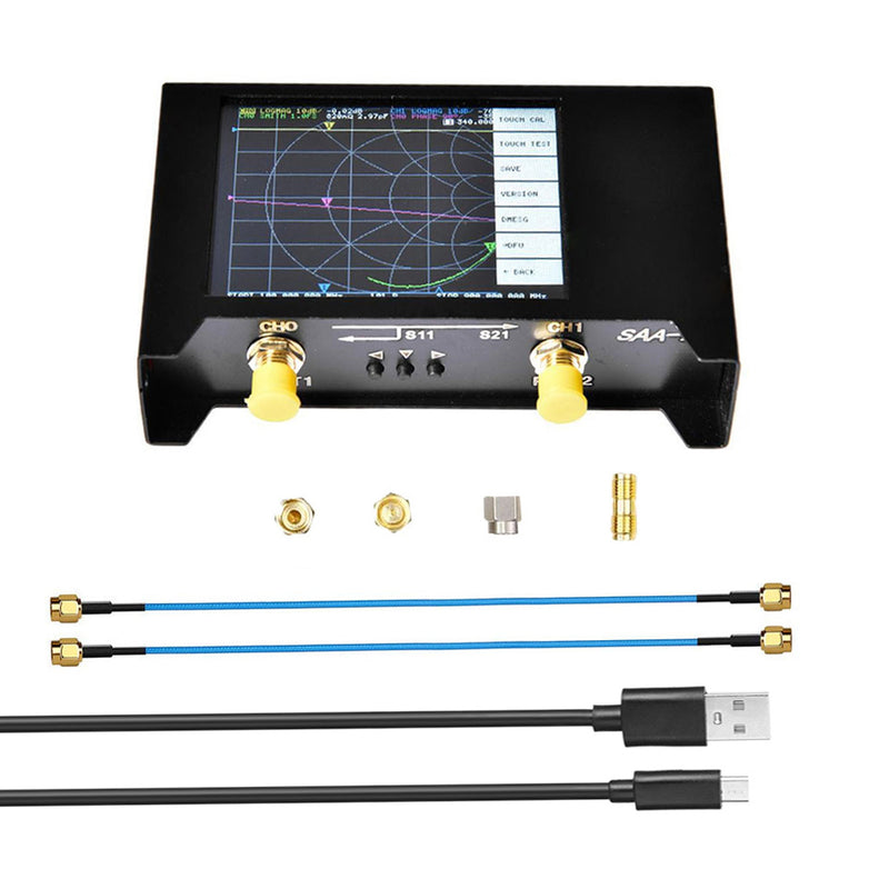 LZSAA-2 V2 50KHz-3GHz Vector Network Analyzer 2.8 Inch Digital Nano VNA Tester MF HF VHF UHF USB Logic Antenna Analyzer Standing Wave