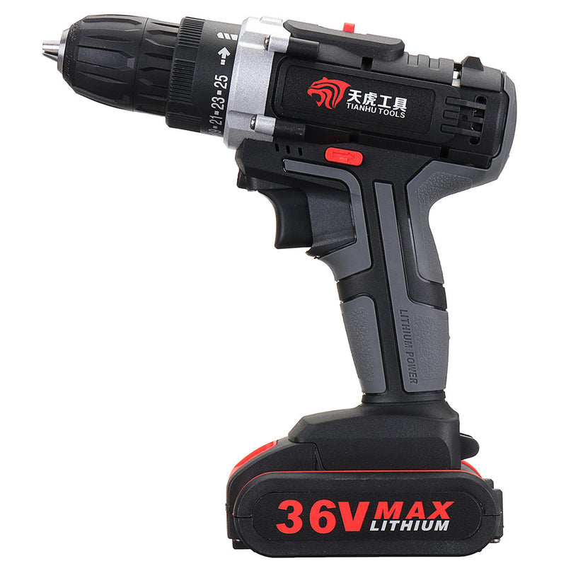 36V Electric Cordless Drill 28NM Brushless Screwdriver with LED Rechargeable Battery