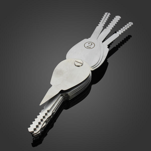 20pcs Foldable Car Lock Opener Double Sided Lock Pick Set Locksmith Tools
