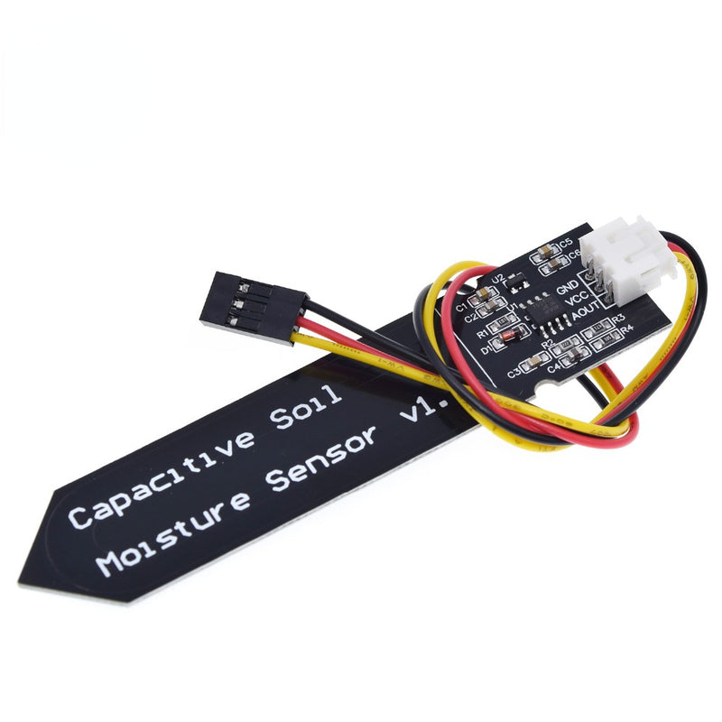Capacitive Soil Moisture Sensor Module Not Easy To Corrode Wide Voltage Wire 3.3~5.5V Corrosion Resistant W/ Gravity for Arduino