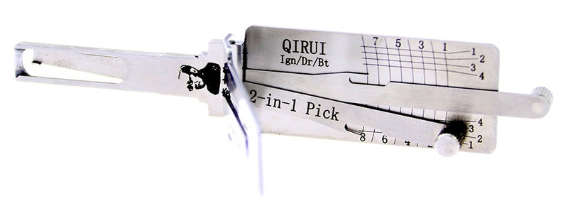 Lishi QIRUI Lock Pick Set for Car Door Opener Tool Locksmith Tools Tubular Lock Pick and Decoder Tool