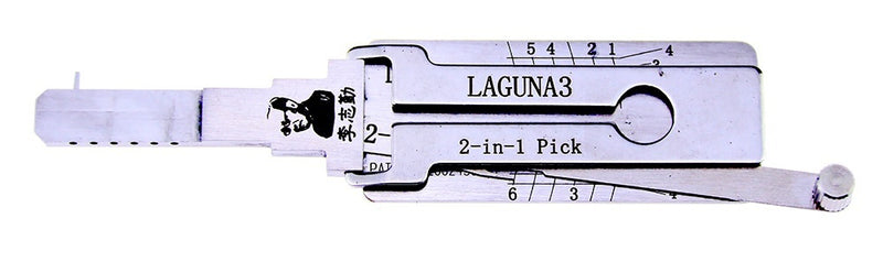 Lishi LAGUNA3 Lock Pick Set for Car Door Opener Tool Locksmith Tools Tubular Lock Pick and Decoder Tool