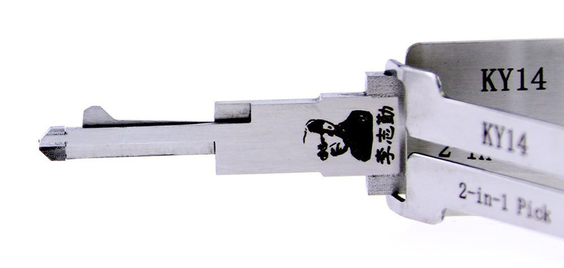 Lishi KY14 Lock Pick Set for Car Door Opener Tool Locksmith Tools Tubular Lock Pick and Decoder Tool