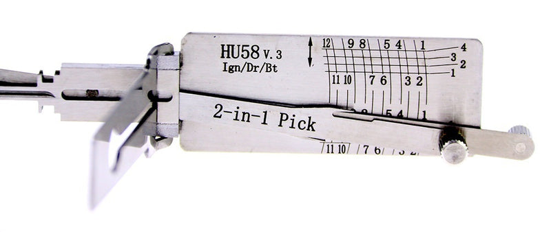 Lishi HU58 V.3 Lock Pick Set for Car Door Opener Tool Locksmith Tools Tubular Lock Pick and Decoder Tool