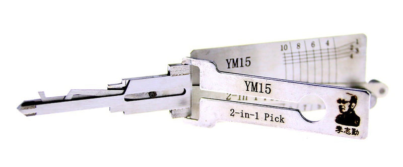 Lishi TYM15 Lock Pick Set for Car Door Opener Tool Locksmith Tools Tubular Lock Pick and Decoder Tool
