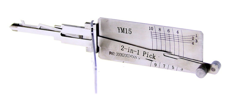 Lishi TYM15 Lock Pick Set for Car Door Opener Tool Locksmith Tools Tubular Lock Pick and Decoder Tool