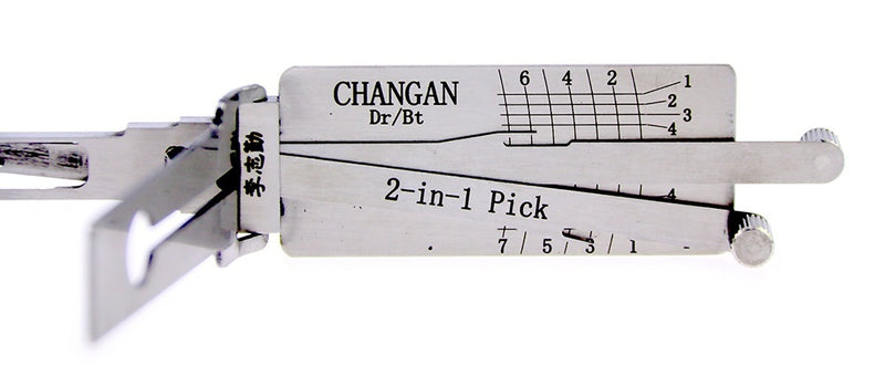 Lishi CHANGAN Lock Pick Set for Car Door Opener Tool Locksmith Tools Tubular Lock Pick and Decoder Tool