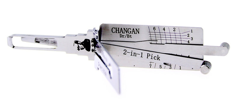 Lishi CHANGAN Lock Pick Set for Car Door Opener Tool Locksmith Tools Tubular Lock Pick and Decoder Tool
