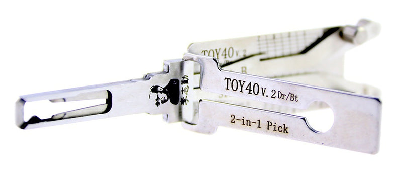 Lishi TOY40 V.2 Lock Pick Set for Car Door Opener Tool Locksmith Tools Tubular Lock Pick and Decoder Tool