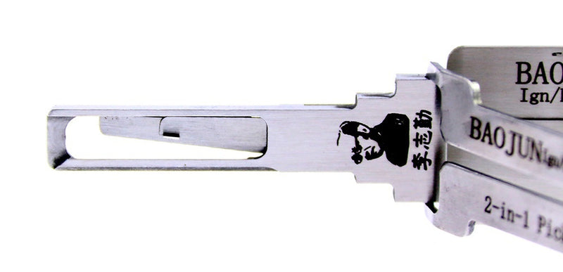 Lishi BAOJUN 2-in-1 Pick for Car Door Opener Tool Locksmith Tools Tubular Lock Pick and Decoder Tool