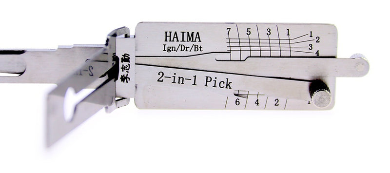 Lishi HAIMA Lock Pick Set for Car Door Opener Tool Locksmith Tools Tubular Lock Pick and Decoder Tool
