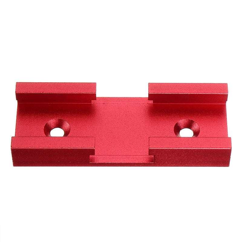 80mm Red T Slot T-track Connector Miter Track Jig Fixture Slot Connector 30x12.8mm for Table Saw Router Table Woodworking Tool