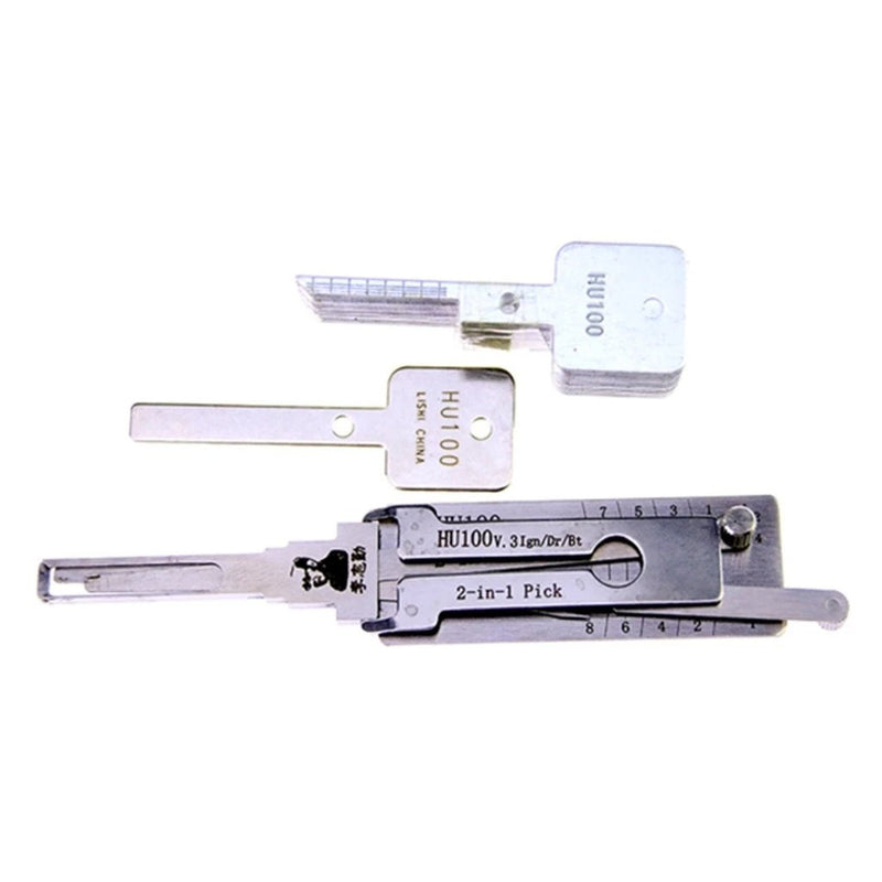 LISHI HU100 V.3 2-in-1 Auto Pick and Decoder Locksmith Tools Door Lock Opener Lock Pick Set for Cadillac,Opel,New GL8,Cruze,Buick Hideo - Cartoolshop
