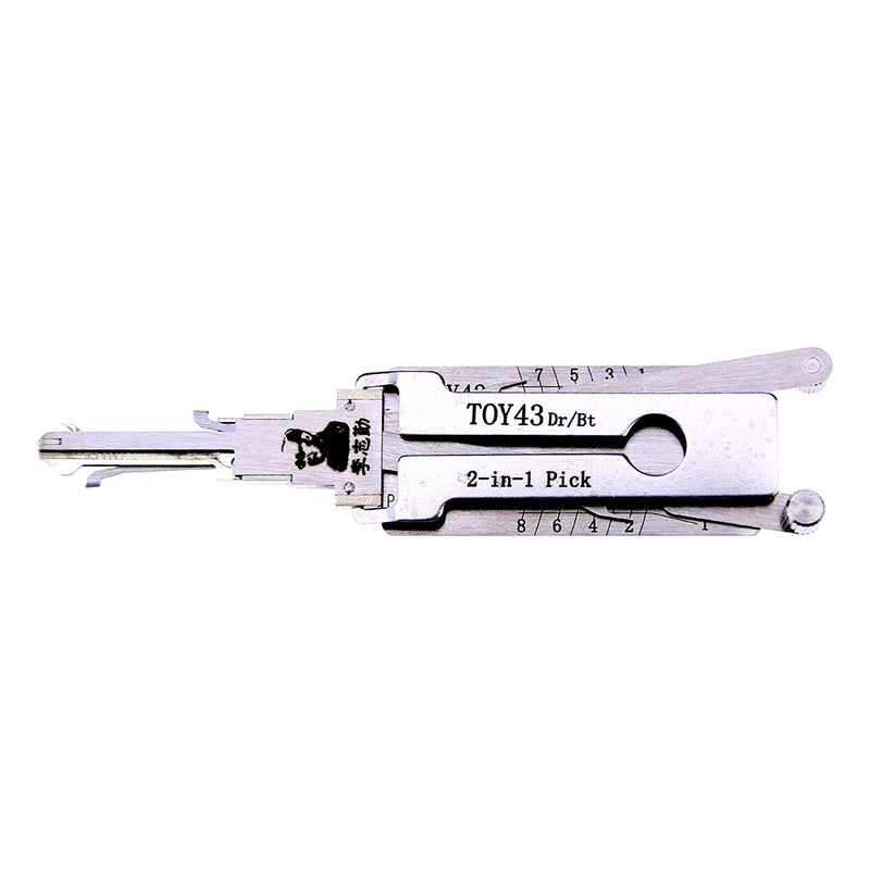 LISHI TOY43 Camry Lishi 2in1 Pick Decoder Locksmith Auto Lock Picks Lock Open Tool for Toyota - Cartoolshop