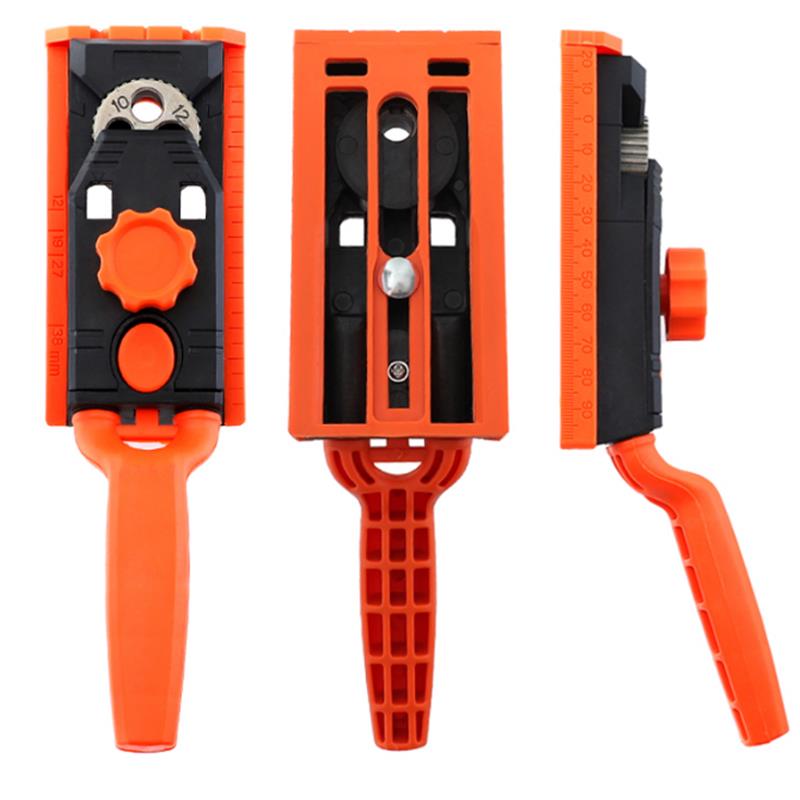 2 In 1 Pocket Hole Jig 6/8/10/12mm Dowel Jig Carpentry Locator Doweling Jig Hole Drill Guide DIY Woodworking Tools