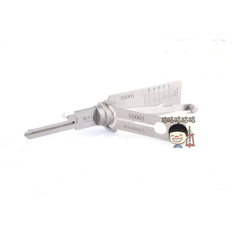 SS001 Civil Lock Pick and Decoder for KW Lock for Roto Lock for Bull Head Lock for Bird Locks and So on Locksmith Tools