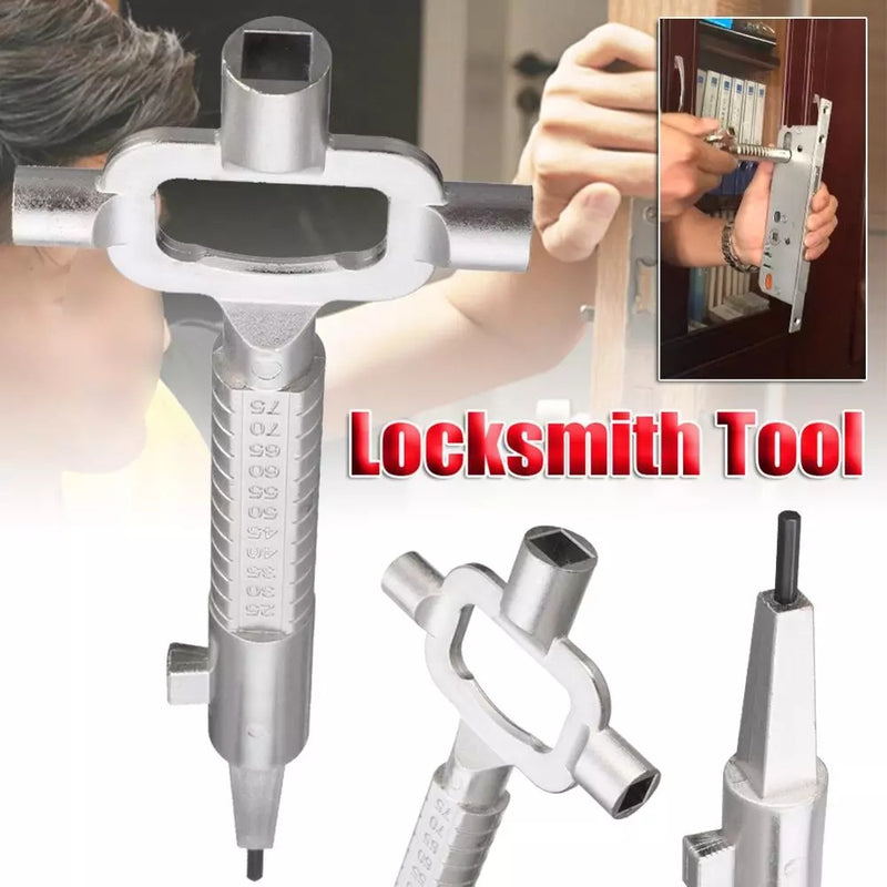 Professional Lock Pick Core Puller Cylinder Nail Puller with Multi Purpose Cylinder Gauge Cam Turner Spindle Turner Locksmith Tools