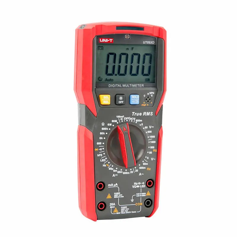 UNI-T UT89X/UT89XD 6000 Count Digital Multimeter True RMS Automatic Backlight Multimeter NCV/Condensator/Triode/Temperatuur Tester