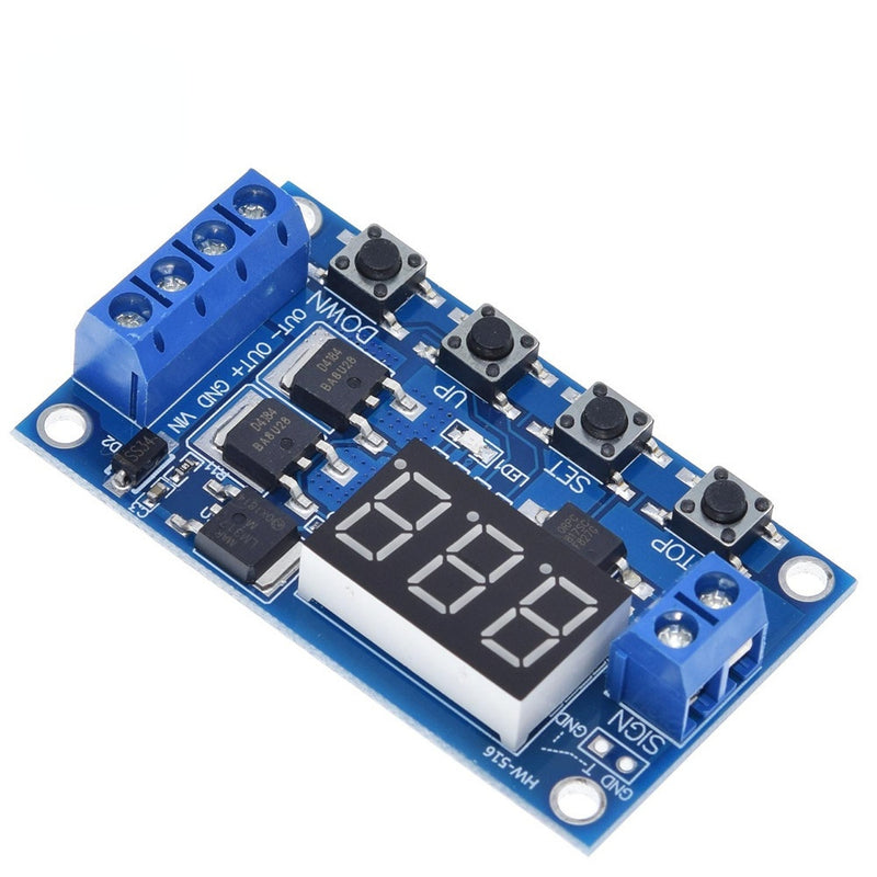 Trigger Cycle Timer Delay Switch 12 24V Circuit Board Dual MOS Tube Control Module