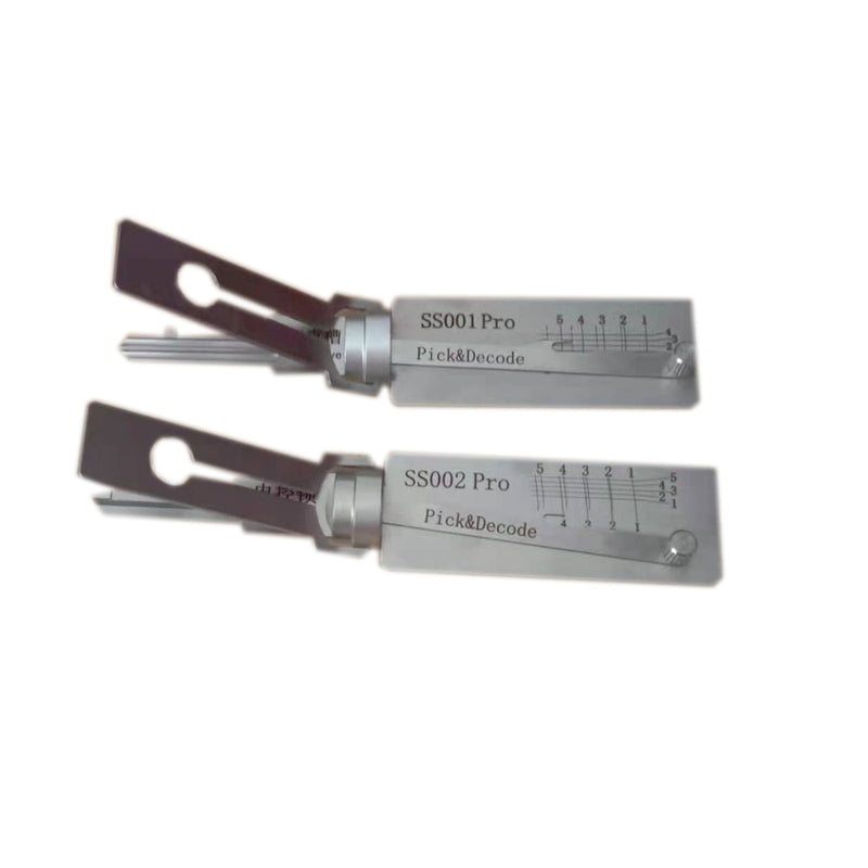 2pcs / set SS002 SS001 Civil Lock Decoder Professional Locksmith Tools