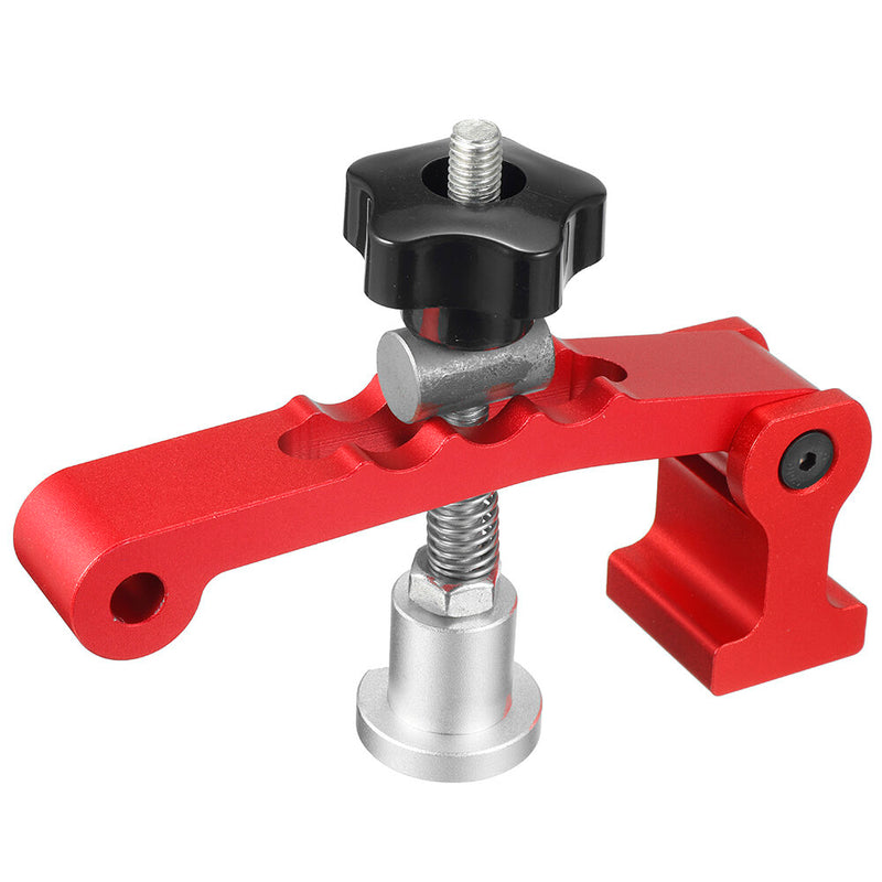 Fonson 2 In 1 Woodworking 3 Steps Adjustable Table Clamps Quick Hold Down Clamps Pressure Plate Desktop Positioning Clamp for T Track and MFT Table