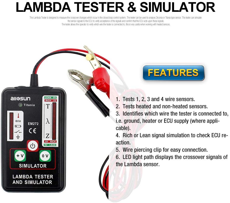 Car Fuel Pressure Tester EM272 Injector Tester Fuel Injector 4 Pluse Modes Tester Fuel Pump System Diagnostics Analyzer