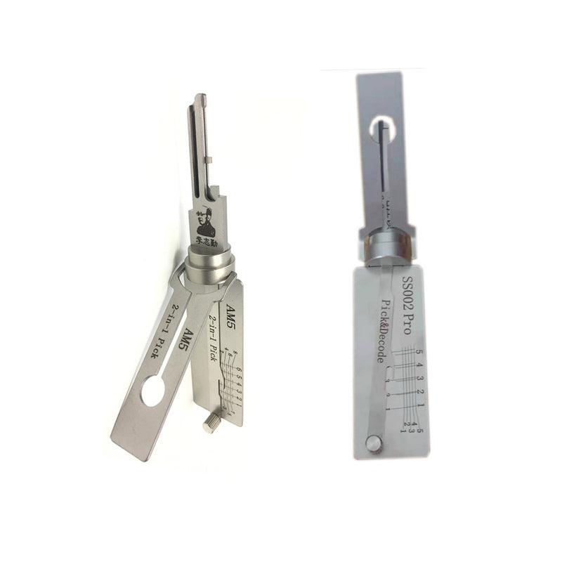 Professional LiShi 2 In 1 AM5 Decoder and Lock Pick with SS002 Decoder Locksmith Tool