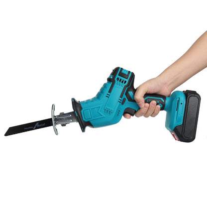 Wolike 88VF Cordless Reciprocating Saw Battery Powered Electric Saw for Metal/Wood/PVC Pipe/Tree with 4 Saw Blades & Battery for Makita