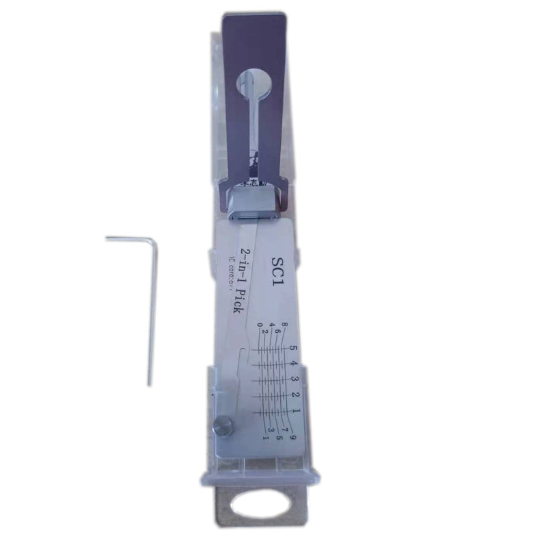 Lishi 2 In 1 SC20 SC1 Lock Pick and Decoder Locksmith Tools for Home Door Locks