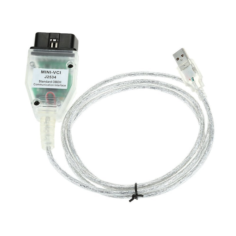 MINI VCI Interface Cable J2534 TSI TECHSTREAM Connector Adapter V10.30.029 Single Cable Support for Toyota TIS - Cartoolshop