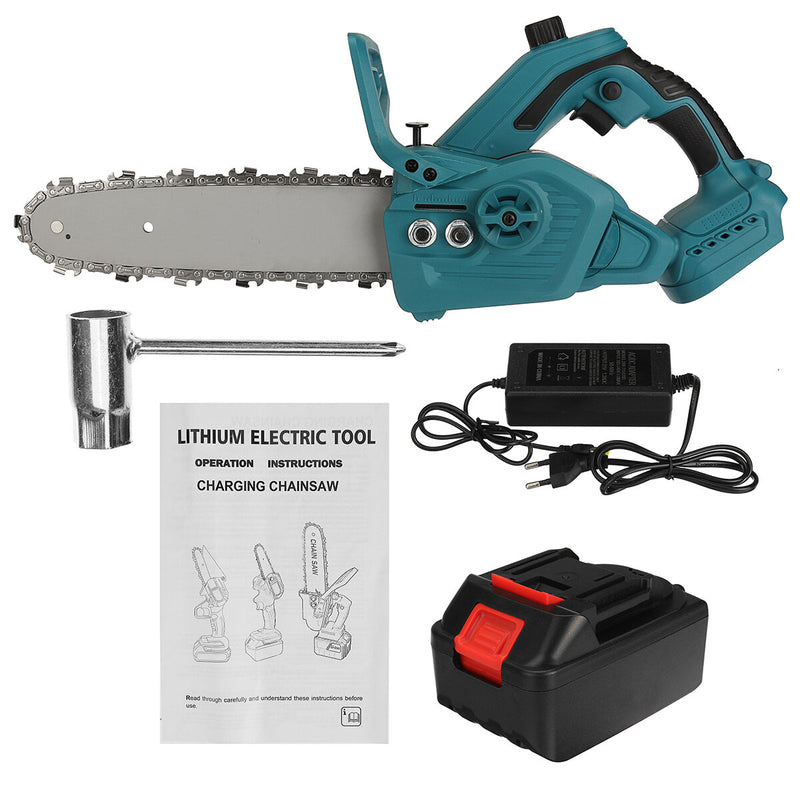288VF 300W 10In One-hand Electric Rechargeable Chain Saw Cordless Chainsaw Wood Cutter Woodworking Tool for Makita 18V Battery