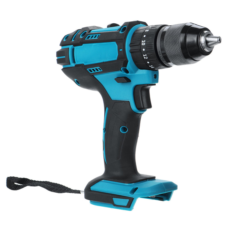 10mm Chuck Impact Drill 350N.m Cordless Electric Drill for Makita 18V Battery 4000RPM LED Light Power Drills