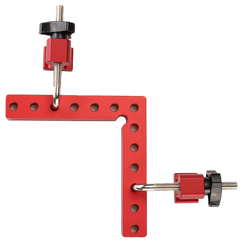 Drillpro Woodworking Precision Clamping Square L-Shaped Auxiliary Fixture Splicing Board Positioning Panel Fixed Clip Carpenter Square Ruler Woodworking Tool