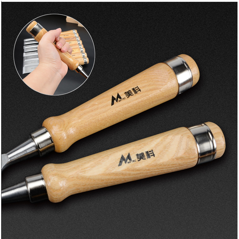 Drillpro CR-V 6-38mm Woodworing Chisel Wood Chisel Wood Handle for Woodworking Carving