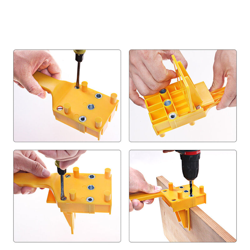 Drillpro Woodworking Dowel Jig 6 8 10mm Drill Guide Metal Sleeve Handheld Wood Doweling Hole Drill
