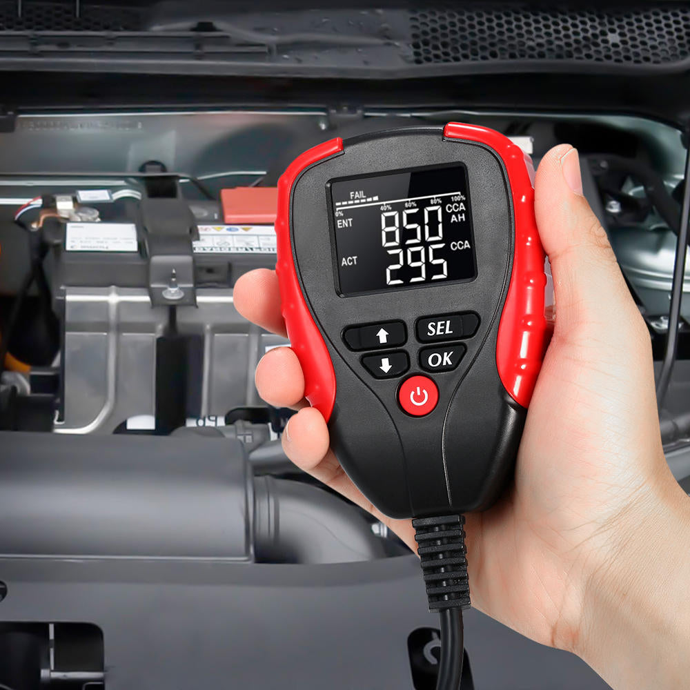 Digital 12V Car Battery Tester Automotive AH CCA Voltage Analyzer Vehicle Load Diagnostic Tool