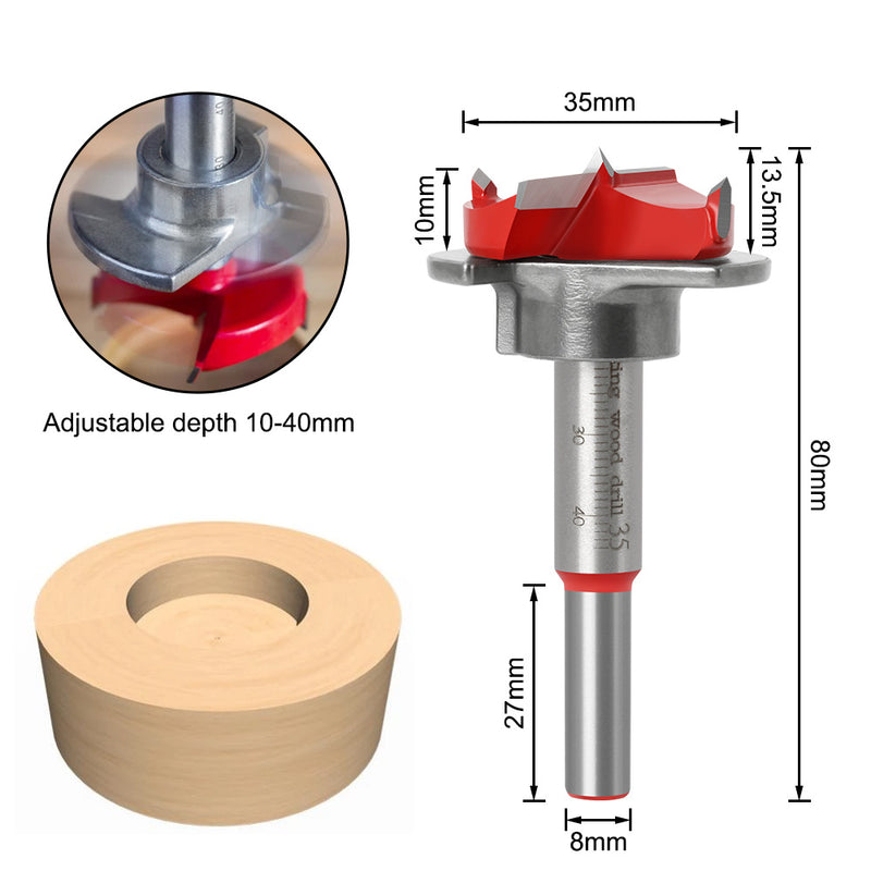 35mm Hinge Hole Drilling Guide Hing Installation Jig Door Cabinet Hinge Hole Locator Woodworking Tool
