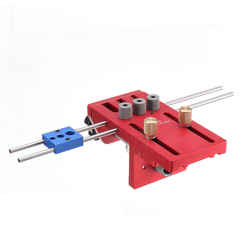 X700 3 In 1 Aluminum Alloy Dowelling Jig with Clamping System Set Wood Dowel Drilling Position Jig Woodworking Tool