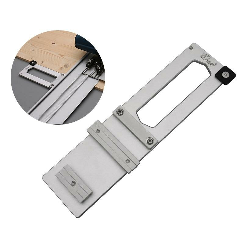Wnew Woodworking 90 Degree Guide Rail Square Aluminum Alloy Track Saw Square Right Angle Stop for Electric Circular Saw